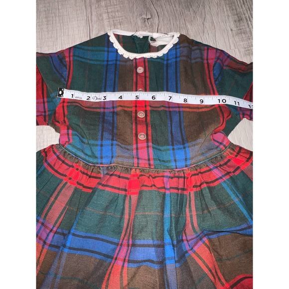 Vintage Cinderella Brand Christmas Plaid Dress toddler - Picture 8 of 8